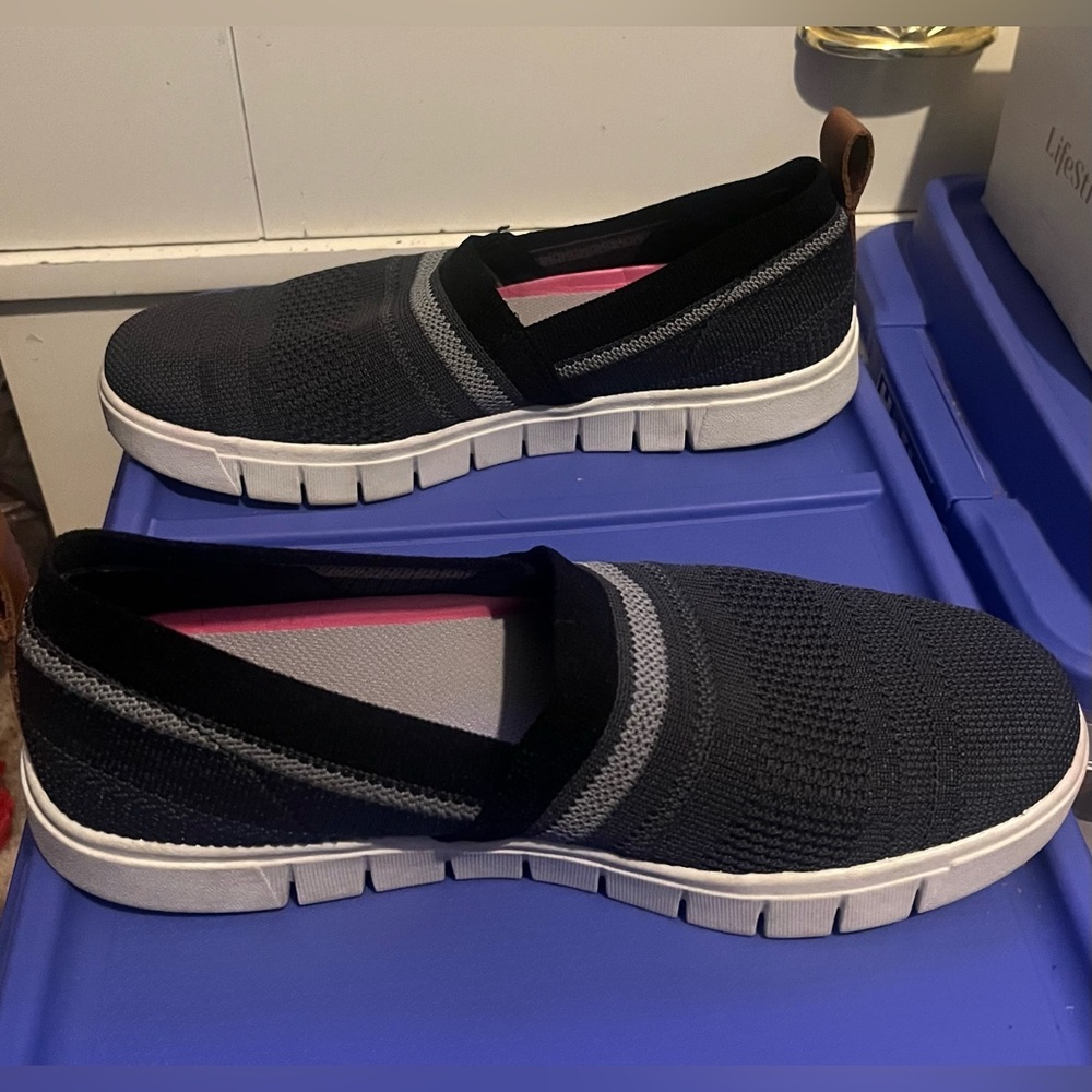 Ryka Charcoal and Gray Slip-On Shoes - Picture 7 of 13